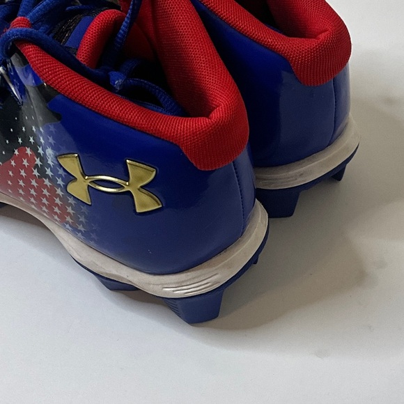 Under Armour Kids Sneakers with Blue and Red Stars - Picture 3 of 5